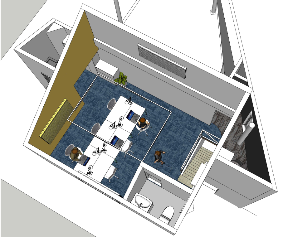 浜松市にある空き店舗の改装工事｜オフィスのデザイン画像